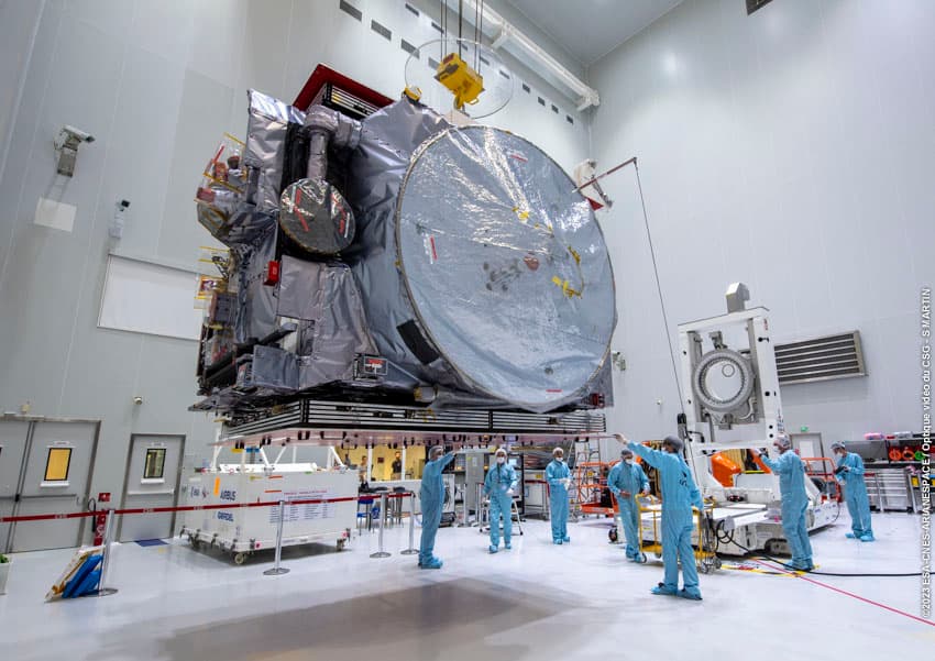 La sonda JUICE de la ESA ya está en Kourou para su lanzamiento hacia Júpiter