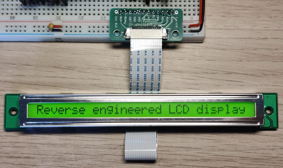 La ingeniería inversa de un display LCD