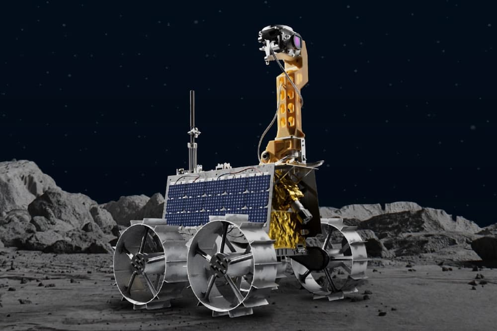 Imprersión artística del rover sobre la luna