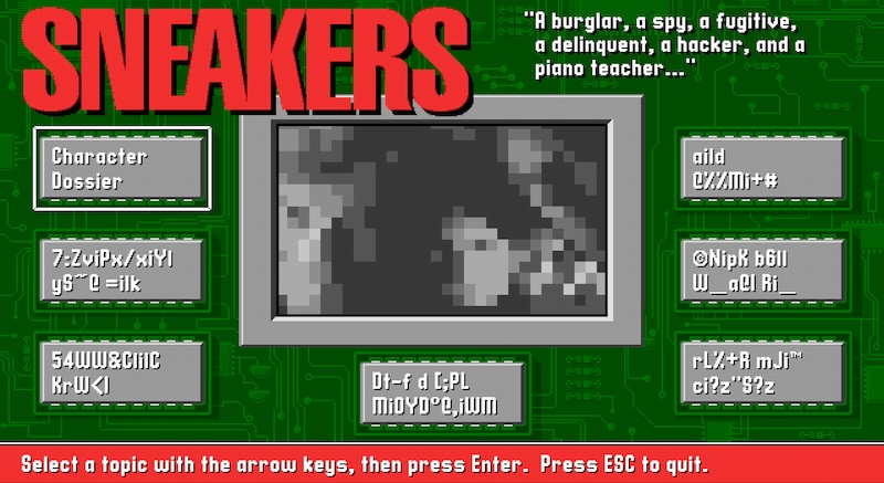 El kit de prensa original una de las mejores películas de hackers: Sneakers (1992)