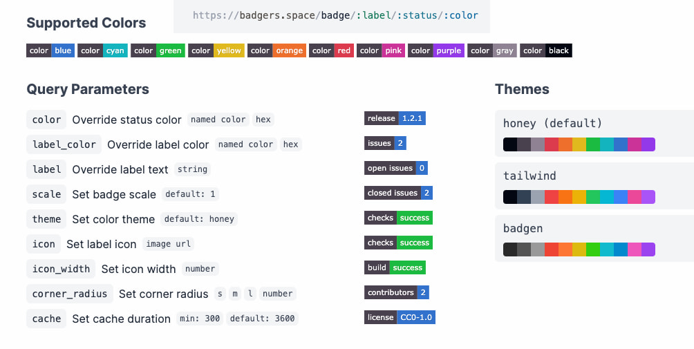 Un generador de «badgers» en SVG para incluir en cualquier página web