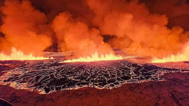 Un volcán en Grindavík (Islandia) / Icelandic Met Office