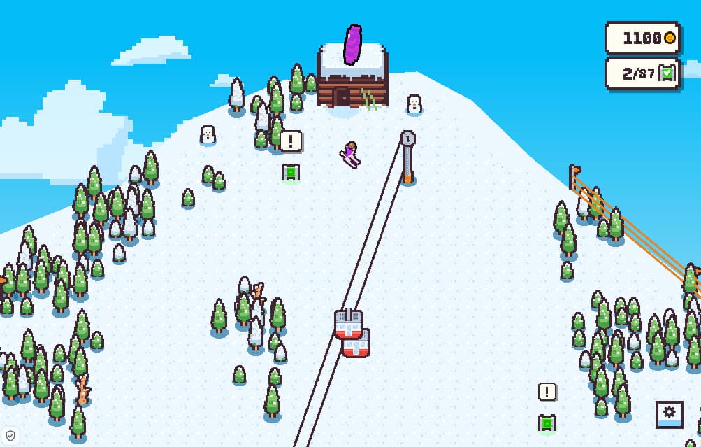 Broski, un clásico juego de esquí, al estilo pixelado, para arrancar la temporada de invierno