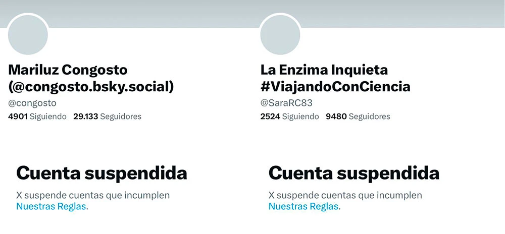 La gran masacre de cuentas de divulgadoras y otros tipos de perfiles en Twitter en España de abril de 2024: fue el algoritmo, estúpido