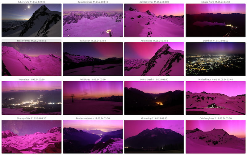 Auroras Fotowebcam EU / Un par de relajantes webs con vistas a parques y paisajes