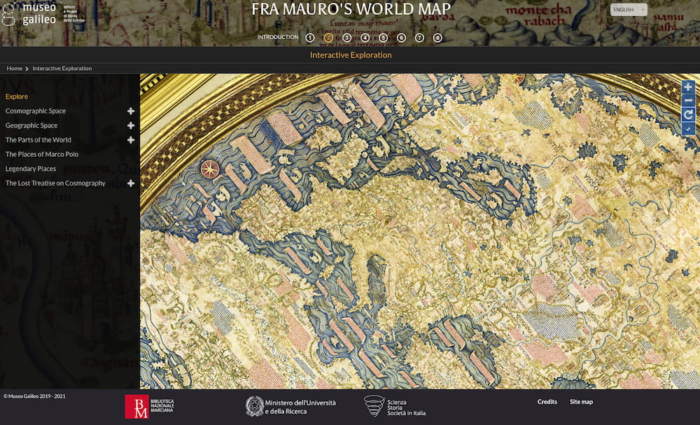 El Mapamundi de Fra Mauro en versión interactiva: una obra cartográfica adelantada a su tiempo