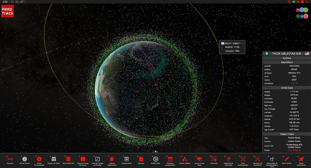 KeepTrack: una herramienta 3D para seguimiento de satélites, aprender y además de código libre