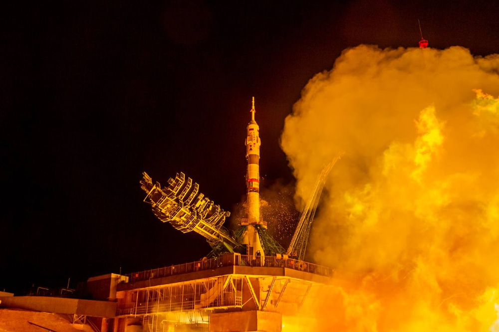 El lanzamiento de la Soyuz MS-26 pone una cifra récord de 19 personas en el espacio