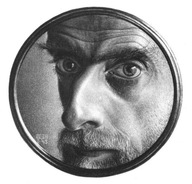 M.C. Escher, autoretrato