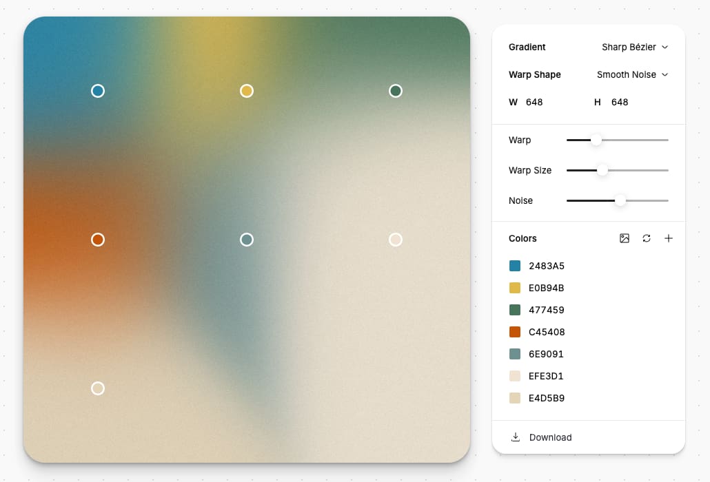 Una herramienta para crear degradados a partir de los colores de fotografías y otras imágenes 