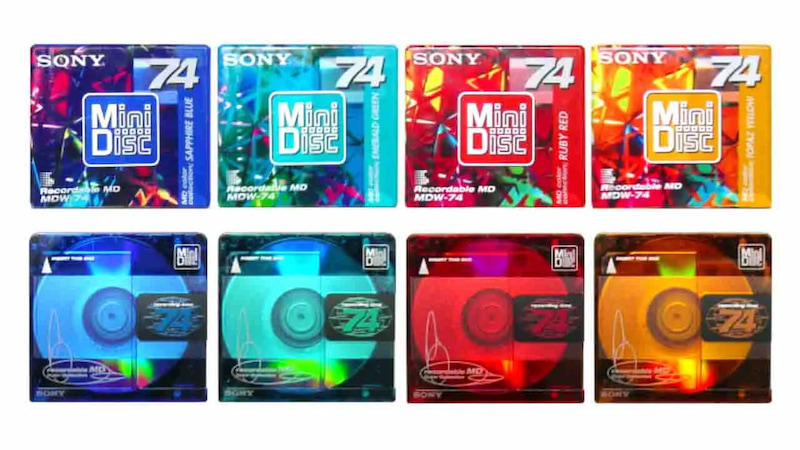 Una guía visual de cómo eran los MiniDisc vírgenes de los 90 y 2000