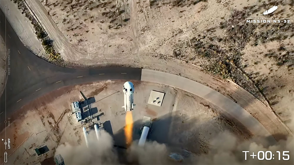 Blue Origin lleva seis personas más al espacio por unos minutos con la misión NS-32