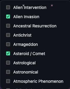 Doomsday Scoreboard / Tipos de Fin del Mundo Doomsday Scoreboard / Tipos de Fin del Mundo