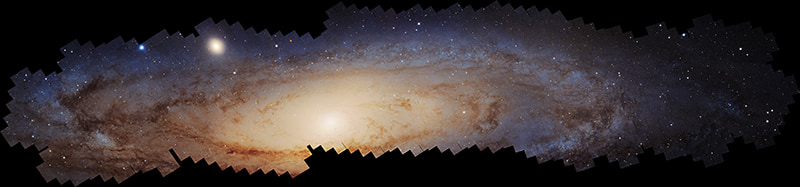 La galaxia de Andrómeda / NASA, ESA, Benjamin F. Williams (UWashington), Zhuo Chen (UWashington), L. Clifton Johnson (Northwestern); Image Processing: Joseph DePasquale (STScI)