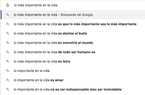 Lo más importante de la vida, según Google, dos décadas después