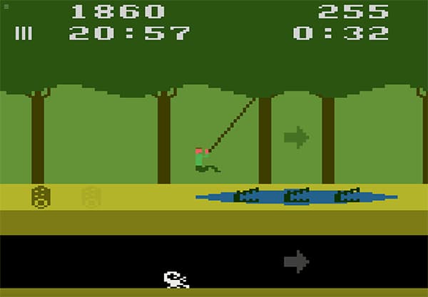 Pitfall!, una recreación de un clásico de acción y aventuras completamente pixelado y en 8 bits