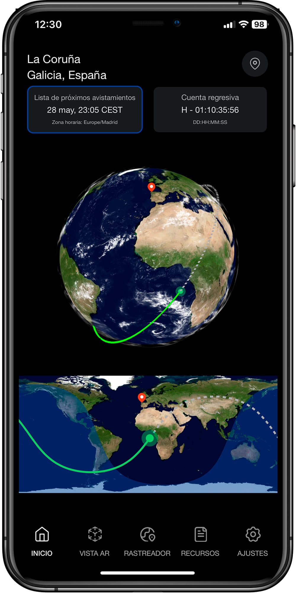 Spot the Station elimina sus alertas por correo electrónico y SMS para ver la Estación Espacial Internacional y las pasa a apps móviles