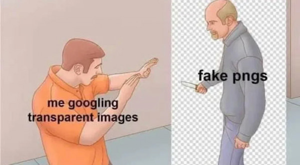 Fake Transparency PNGs