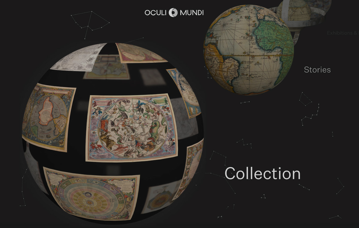 Oculi Mundi muestra las cartografías del mundo y del universo con imágenes y objetos de alta calidad