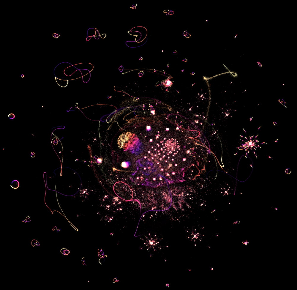 Una forma bonita de visualizar 1.000.000 de números en 70.000 dimensiones en 2D