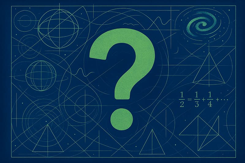 Imagen abstracta sobre los problemas no resueltos de la física y las matemáticas / GPT-4o