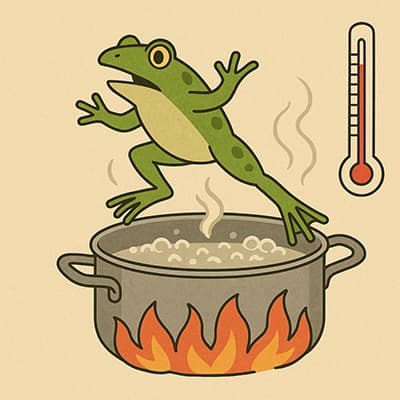 Rana y agua hirviendo / GPT-5 Rana y agua hirviendo / GPT-5