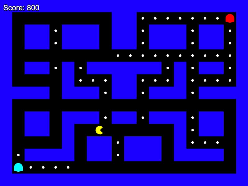 Pantalla del Pac-Man inverso: el clásico de los videojuegos pero al revés