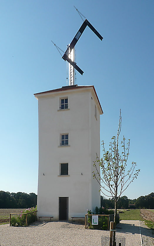 Un telégrafo óptico restaurado en Marly-le-Roi, Francia