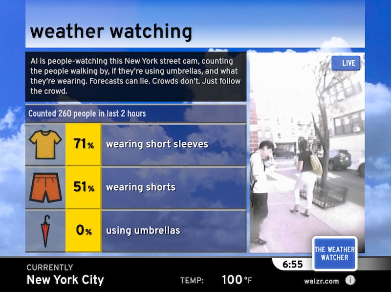 Un aplicación de meteorología mediante IA tan realista como práctica / Weather Watching
