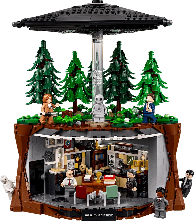 Este set de LEGO de Expediente X está ahí fuera, con ovnis, Mulder y Scully incluidos