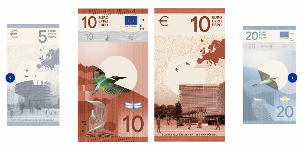 Los nuevos billetes del euro ya tienen finalistas: diez diseños y una encuesta abierta al público