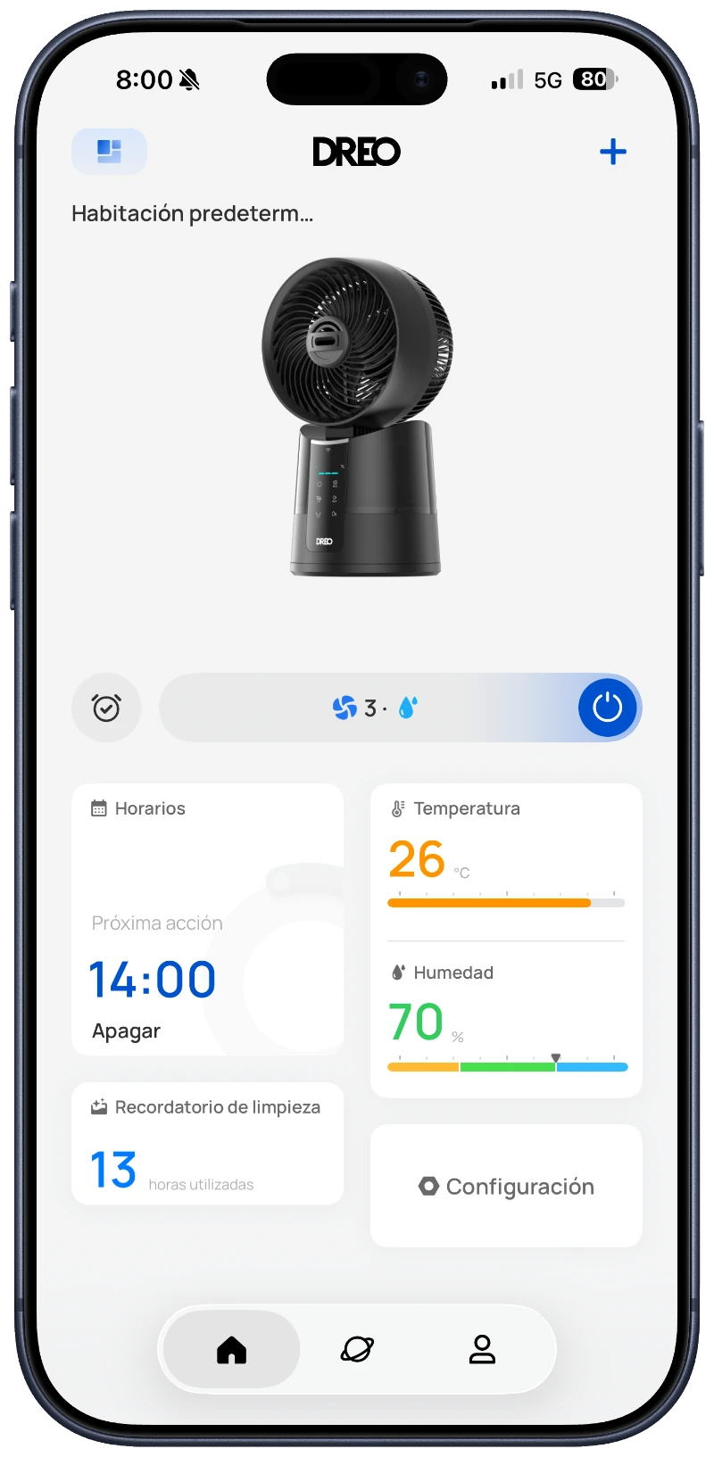 Captura de pantalla de la app para iOS
