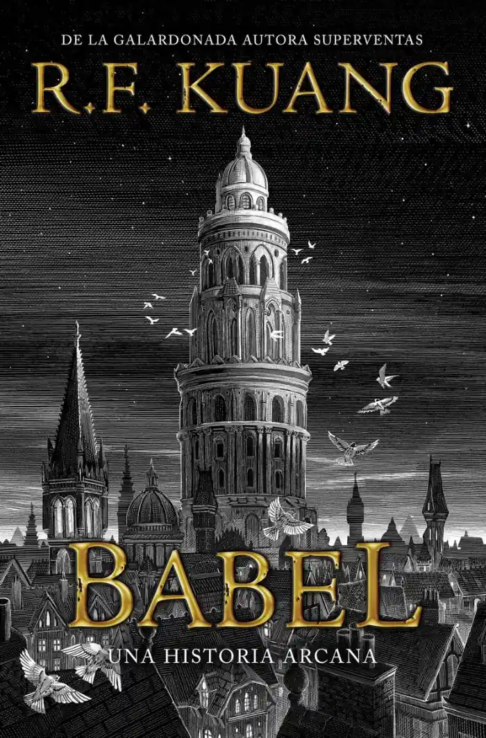 Portada del libro con el edificio Torres blancas de Madrid sobre un fondo amarillo