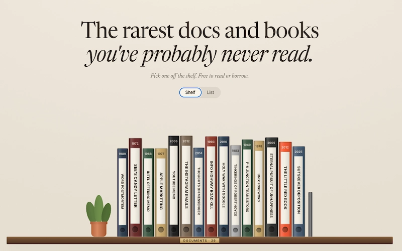 Memorándums y libros raros, raros, raros