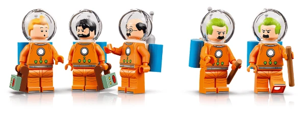 Tintín, HAddock, Tornasol y Hernández y Fernández