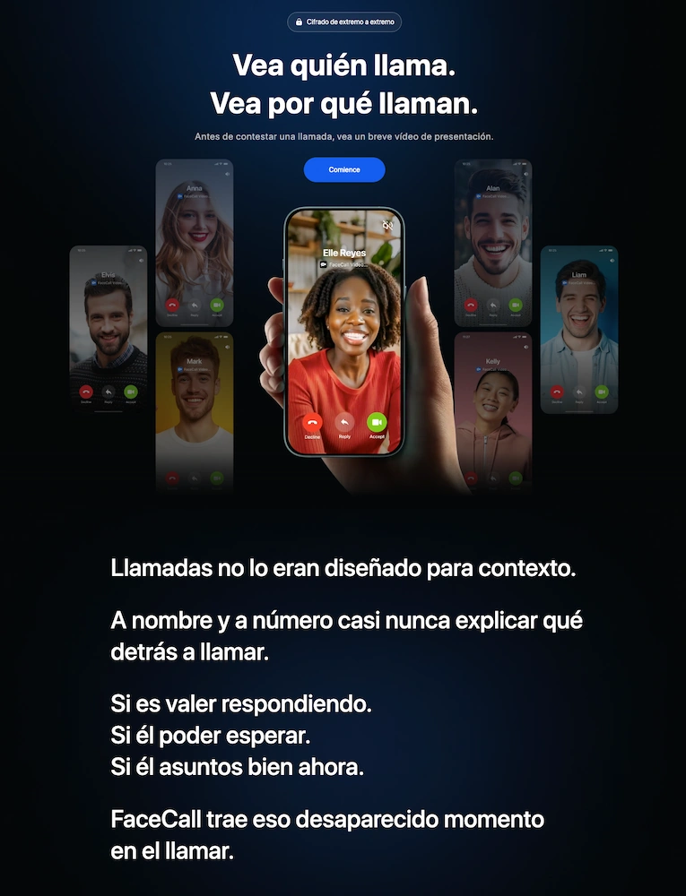 Facecall y su peculiar traducción
