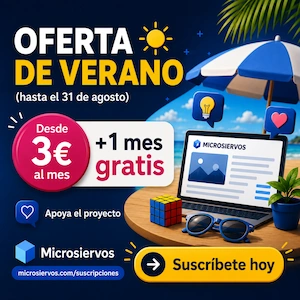 Microsiervos sin publicidad: oferta de verano +1 mes gratis