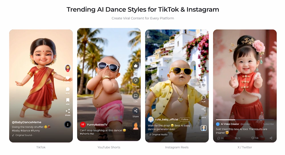 Alguien ha pensado que un «generador de bebés que bailan» es buena idea, y seguro que lo peta