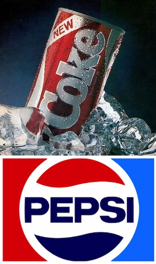 Coca-Cola y Pepsi en al espacio, allá por 1985