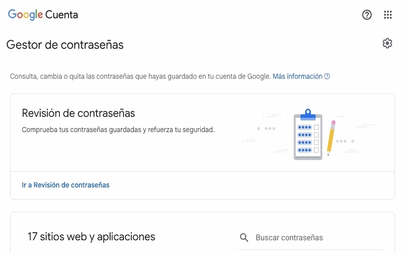 Una forma rápida de verificar la seguridad de las contraseñas guardadas con Google en tu navegador web