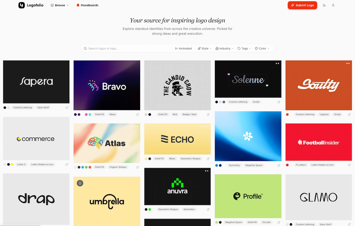 Logofolio, catálogo de logotipos