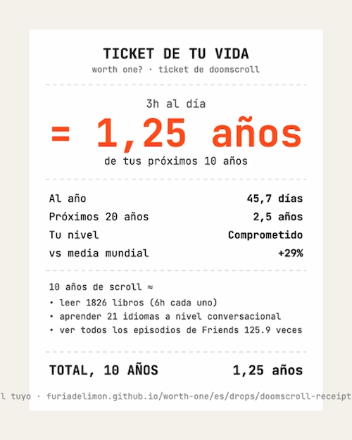 Ticket de Doomscroll Ticket de Doomscroll