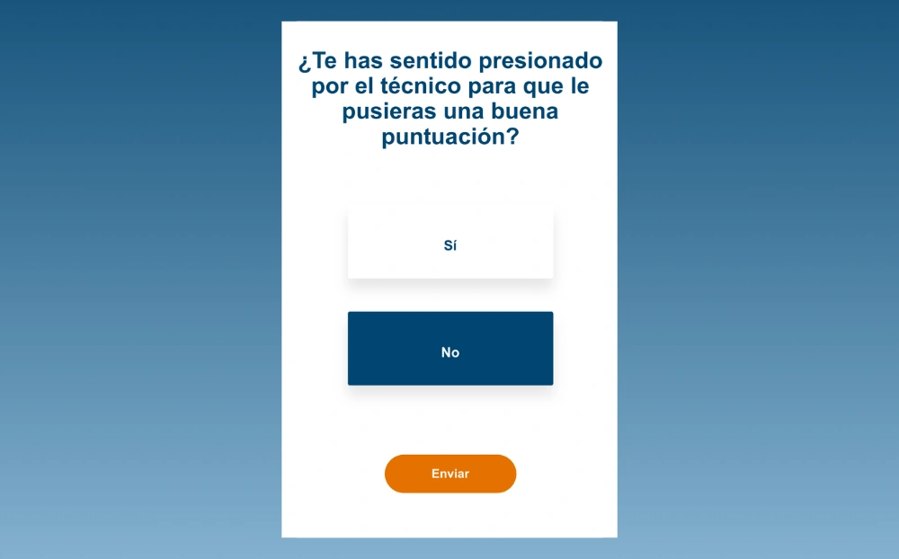 La «presión para puntuar» como componente en las encuestas de satisfacción de clientes