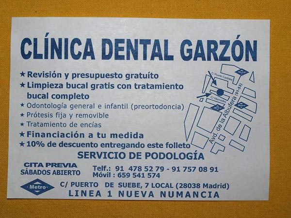 Clínica dental - podólogo