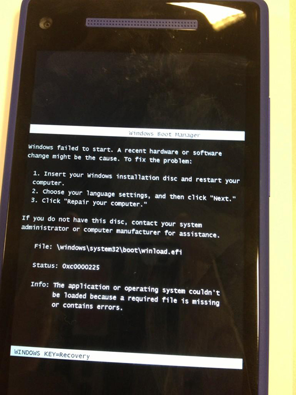 Error Windows Phone 8