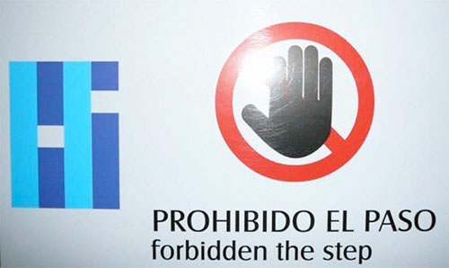 Forbidden the step