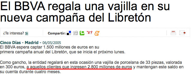 Vajilla 2.800 millones de euros
