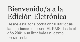 La «eletrónica» en El País