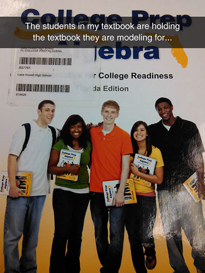 Funny-Students-Textbook-Modeling-Holding
