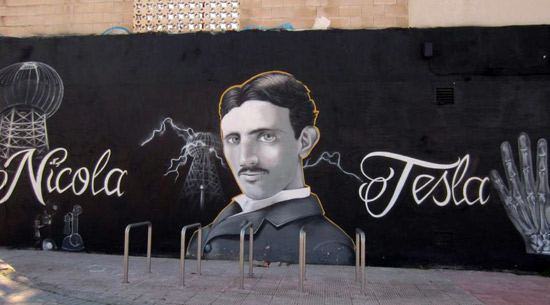 Graffiti-Tesla
